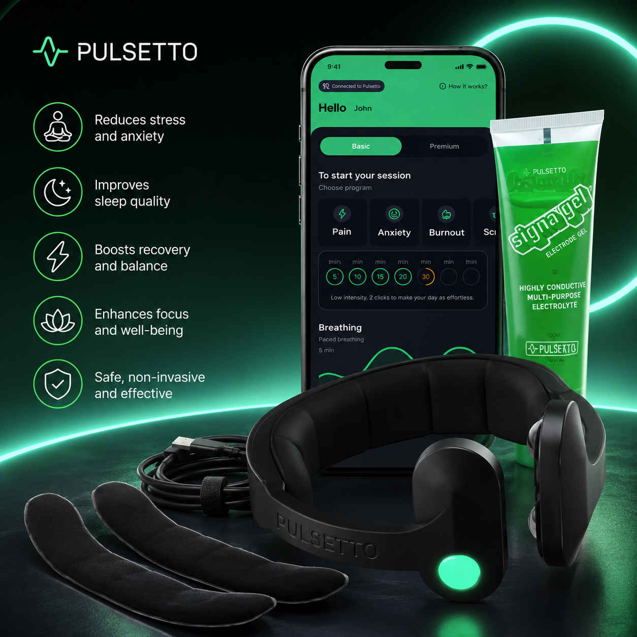 Pulsetto complete kit